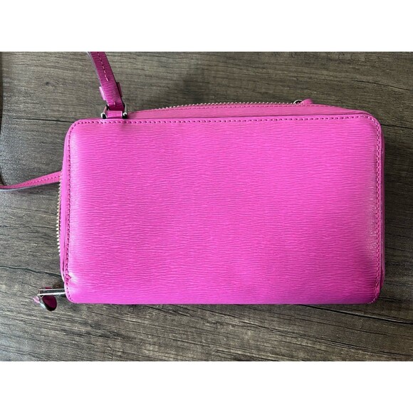 Ralph Lauren Small Pink Leather Crossbody Purse - Picture 3 of 16